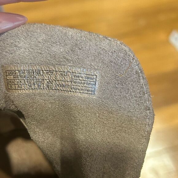 Revolve UGG Elora Leather Buckle Ankle Boot in Sahara - Picture 5 of 10